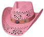Large Black "Pure Country" Toyo Straw w/ Leather Hatband and Conchos