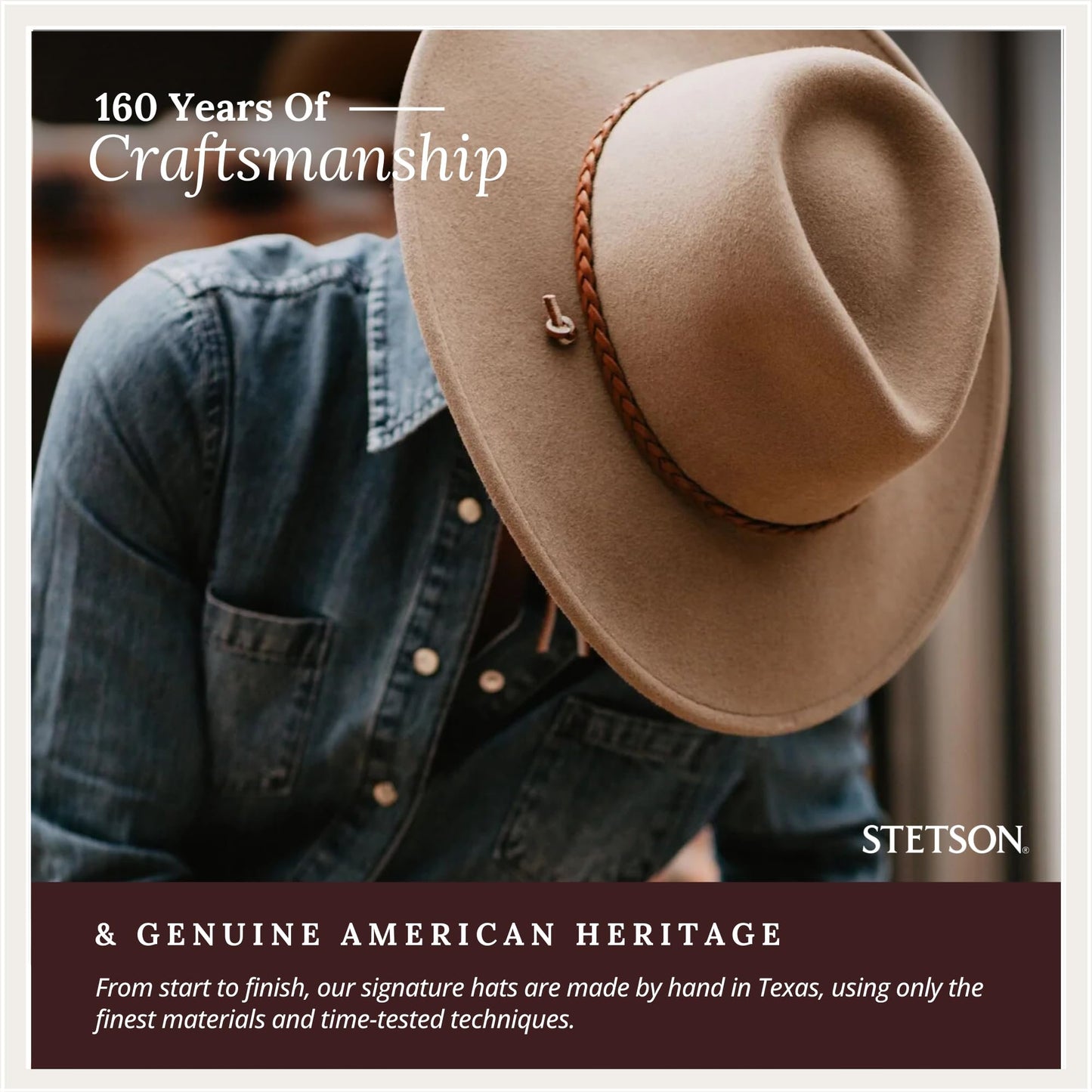Stetson Sagebrush, Color: Mink, Size: L (OWSGBH-813423L0)