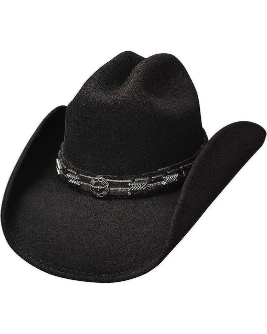 Bullhide Men's Passthe Buck Wool Cowboy Hat Black Medium