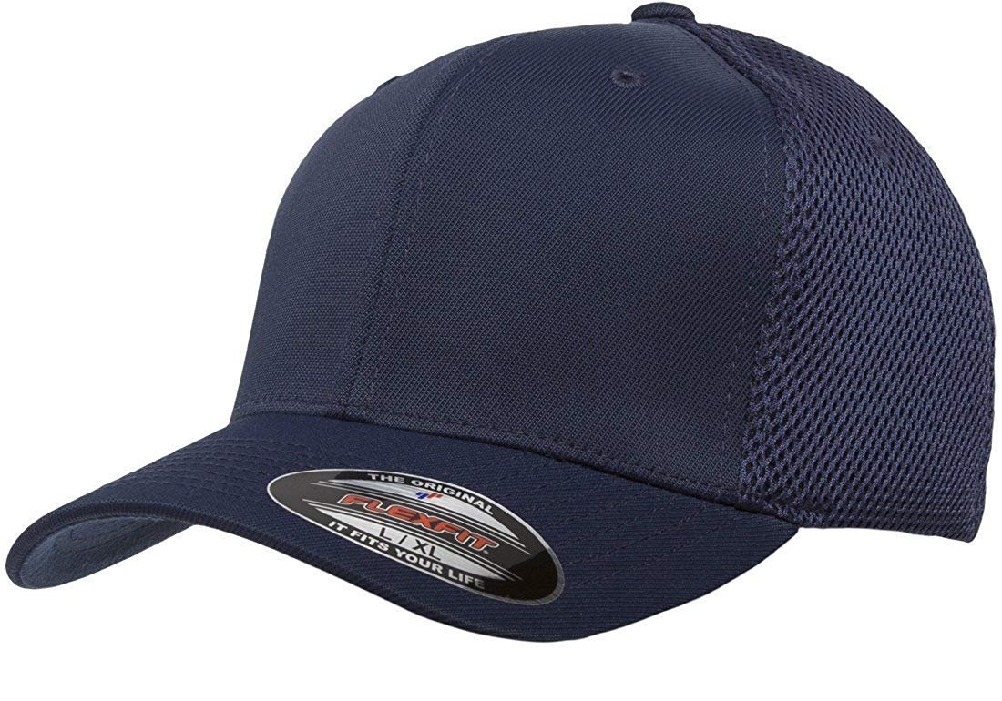 Flexfit Unisex Adult Ultrafibre Airmesh Fitted Cap Hat (6533) Navy