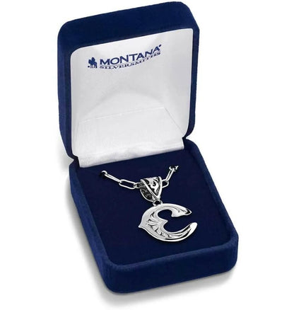 Montana Silversmiths Western Initial Pendant 18 Inch Adjustable Paperclip Chain Necklace