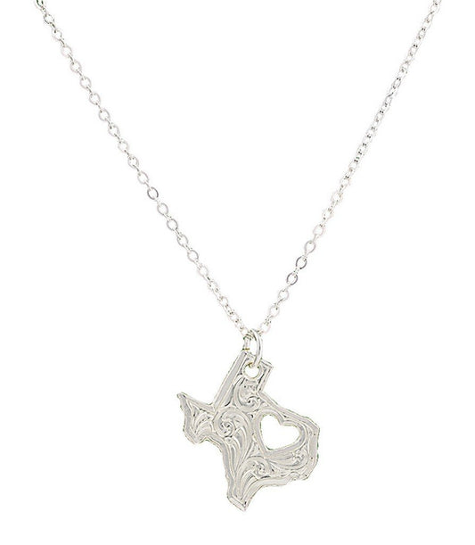 Montana Silversmiths Women's I Heart Texas Necklace - NC2370TX One Size