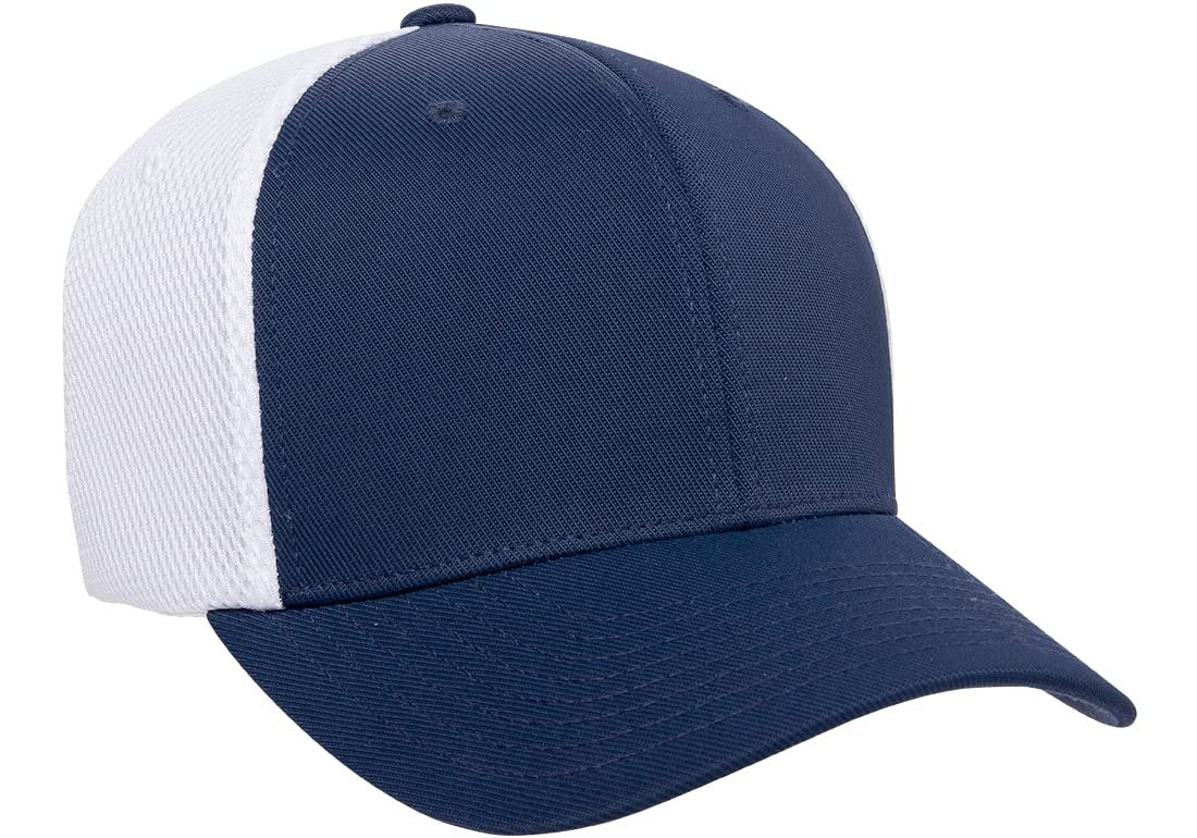 Flexfit 6533 Ultrafibre & Airmesh Fitted Cap Navy/White 2-Tone, XXL