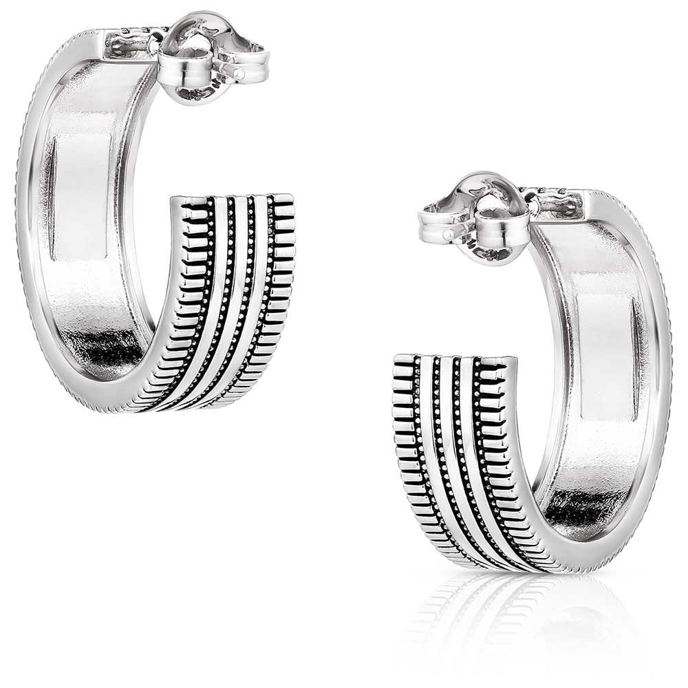 Montana Silversmiths Western Lifestyle Hoop Stud/Post Earrings