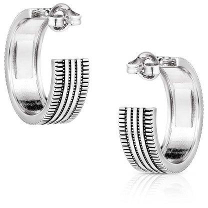 Montana Silversmiths Western Lifestyle Hoop Stud/Post Earrings