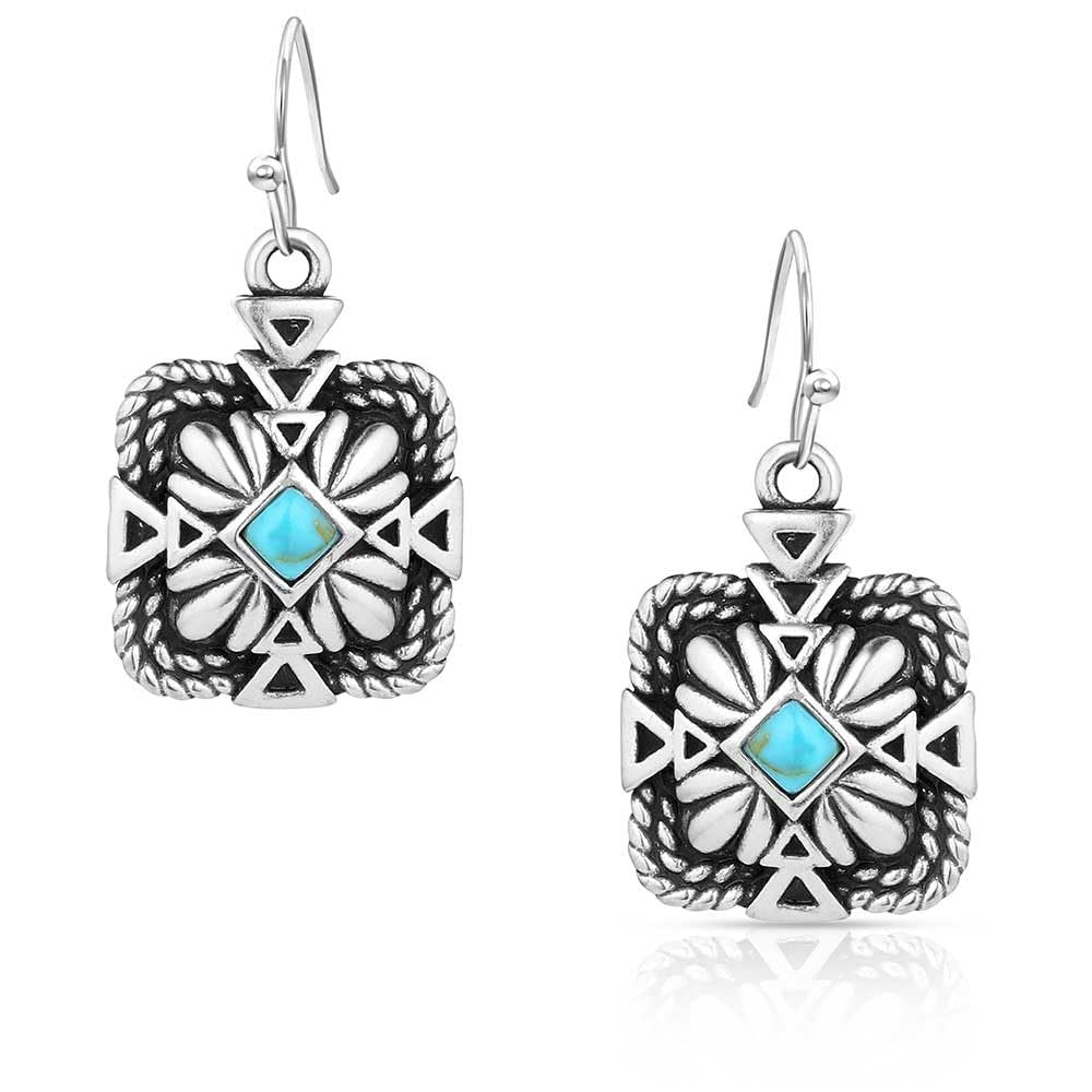 Montana Silversmiths Western Lifestyle Crafted Turquoise Drop/Dangle Earrings