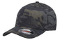 Flexfit Multicam Camo 6 Panel Baseball Cap Officially Licensed Multi-Cam 2 Patterns Black Camo or Green Camo (Small/Medium, Black Multicam)