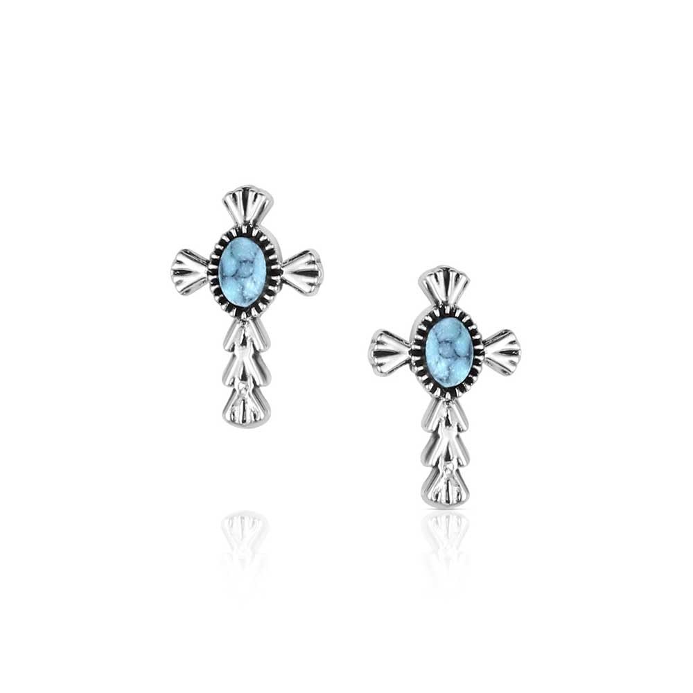 Montana Silversmiths Western Lifestyle Cross Earrings