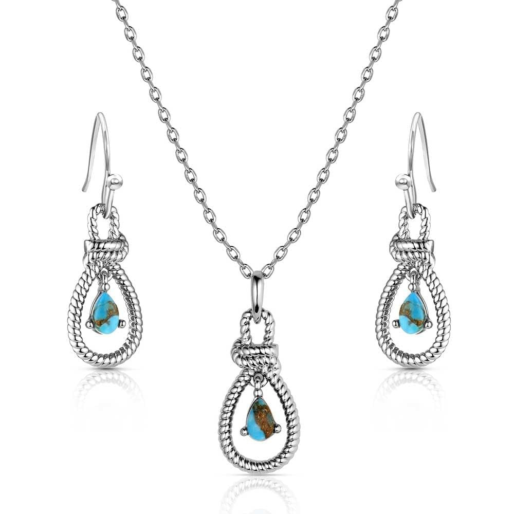 Montana Silversmiths Western Lifestyle Crafted Turquoise Jewelry Set