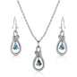 Montana Silversmiths Western Lifestyle Crafted Turquoise Jewelry Set