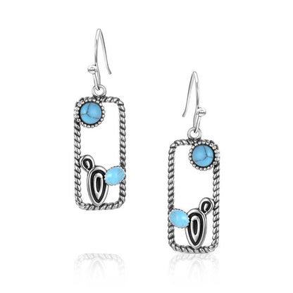 Montana Silversmiths Western Lifestyle Crafted Turquoise Drop/Dangle Earrings