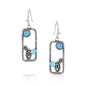 Montana Silversmiths Western Lifestyle Crafted Turquoise Drop/Dangle Earrings