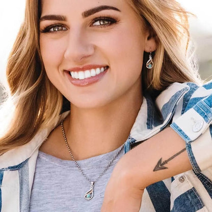 Montana Silversmiths Western Lifestyle Crafted Turquoise Jewelry Set