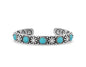 Montana Silversmiths Women's Starlight Starbrite Stone Turquoise Silver Bracelet Silver One Size
