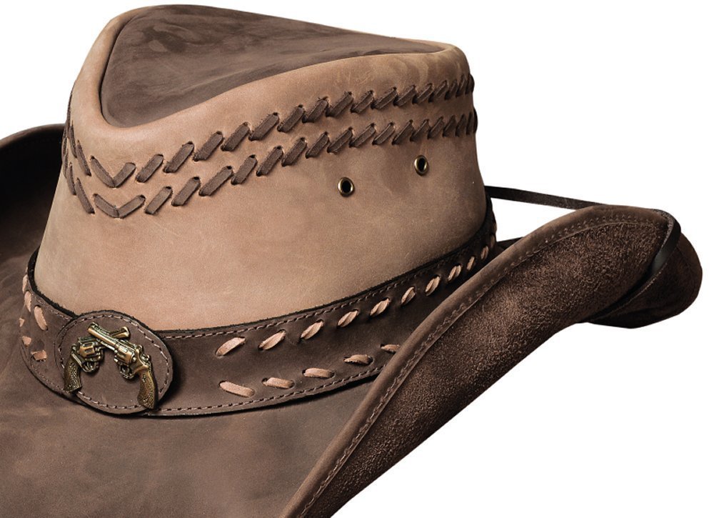 Bullhide Leather Hideout Brim 3 3/8" Cowboy Camel Hat