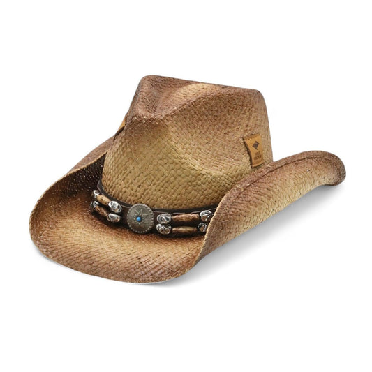 Peter Grimm Ltd Unisex Contraband Straw Cowboy Hat Brown One Size