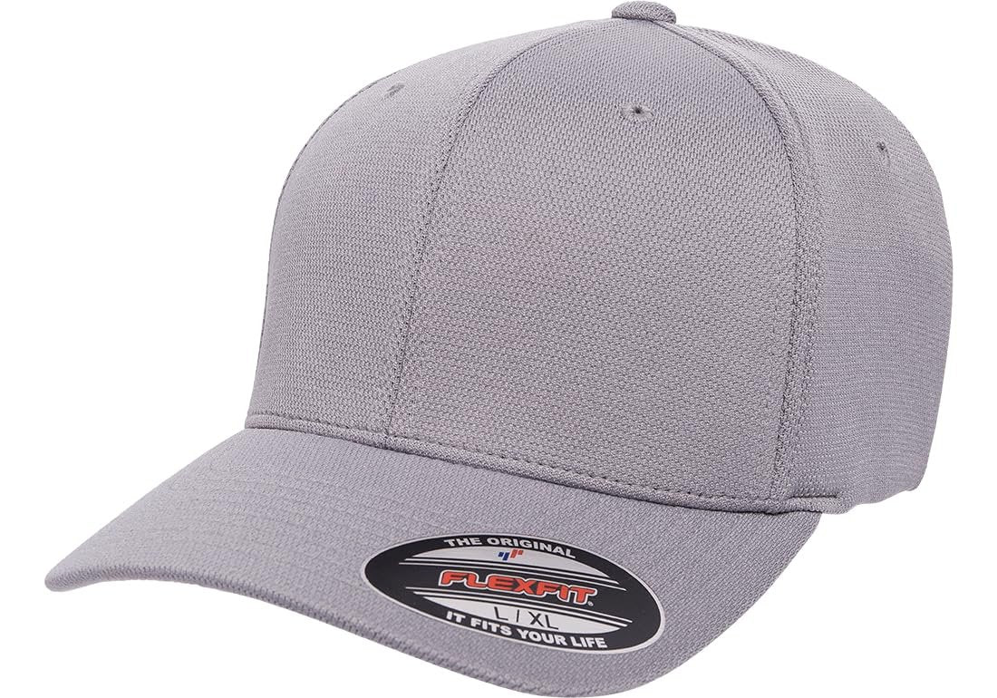 Flexfit Men's Cool & Dry Sport Silver, X-Large-XX-Large