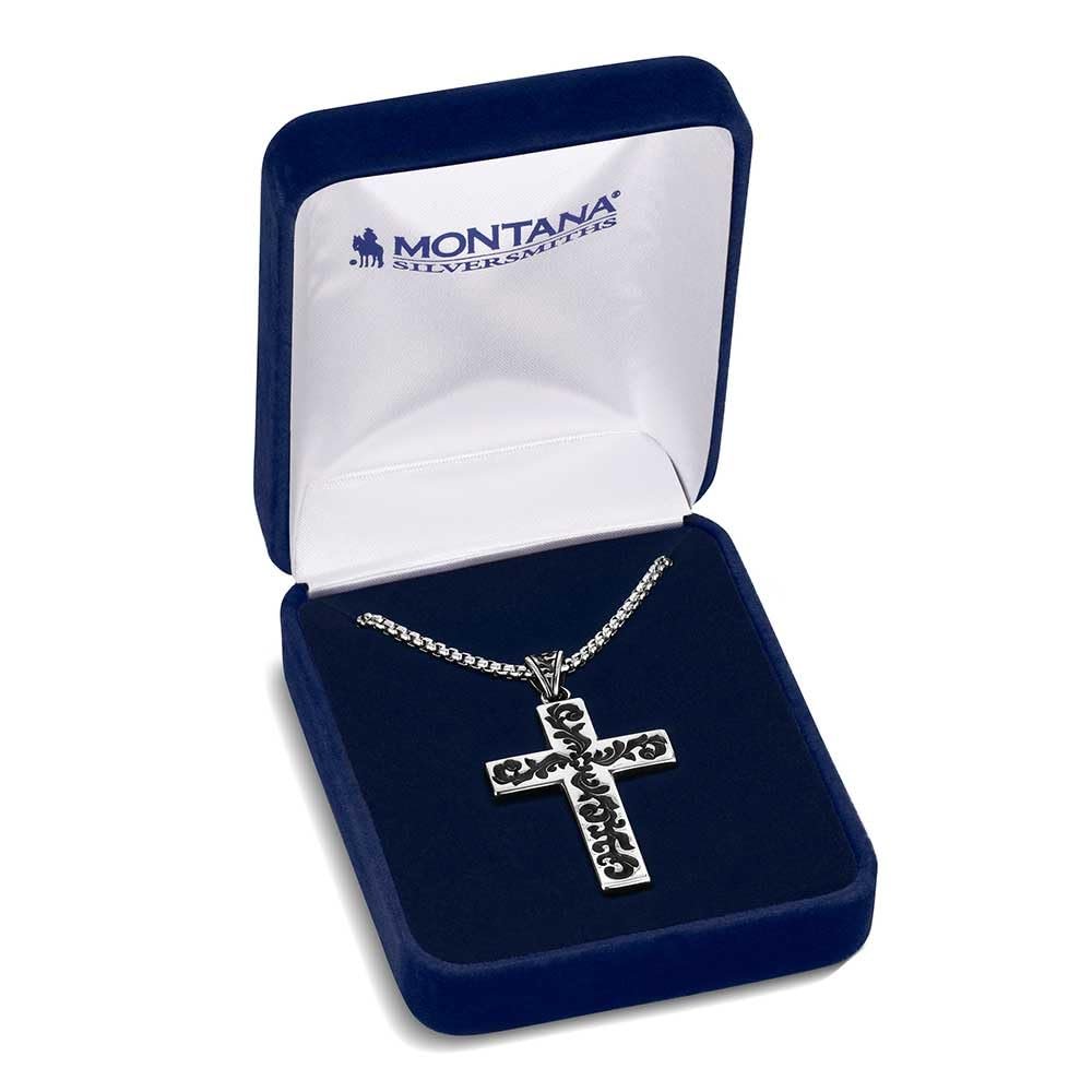 Montana Silversmiths Western Lifestyle Men's Cross Necklace