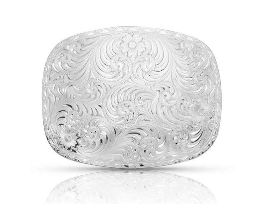 Montana Silversmiths Engraved Classic Western Belt Buckle (Grand Cowboy)