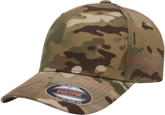 Flexfit Men's Athletic Baseball Fitted Cap, Multicam, L/XL