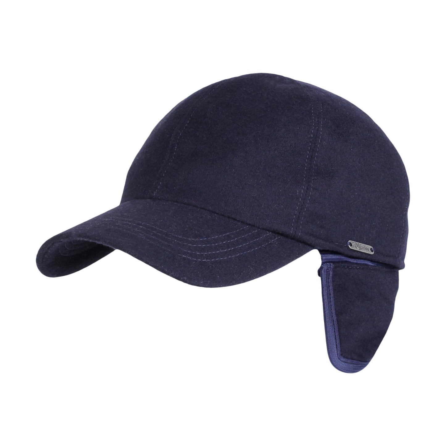 Wignes Wool & Cashmere Loro Piana Flannel Storm Syestem, Rain Repellent Baseball Cap with Earflaps