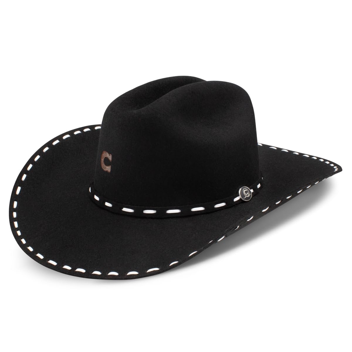 Charlie 1 Horse Black Buck Snort Hat