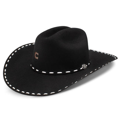 Charlie 1 Horse Black Buck Snort Hat