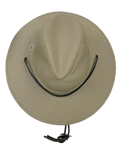 Broner Mens Solarweave Breezer Hat with Mesh Crown and Chincord