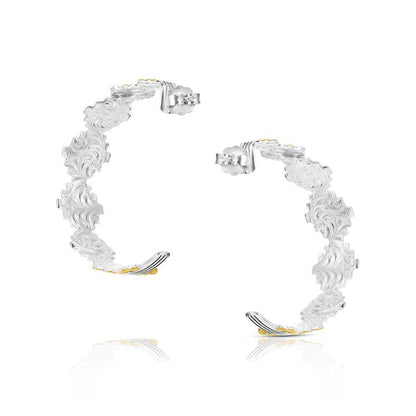 Montana Silversmiths Western Lifestyle Hoop Stud/Post Earrings