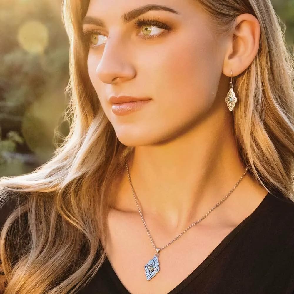 Montana Silversmiths Western Lifestyle Crafted Turquoise Jewelry Set