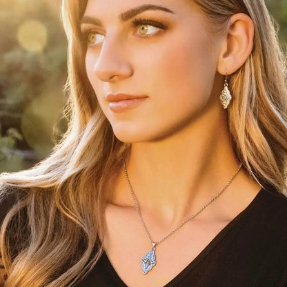 Montana Silversmiths Western Lifestyle Crafted Turquoise Jewelry Set