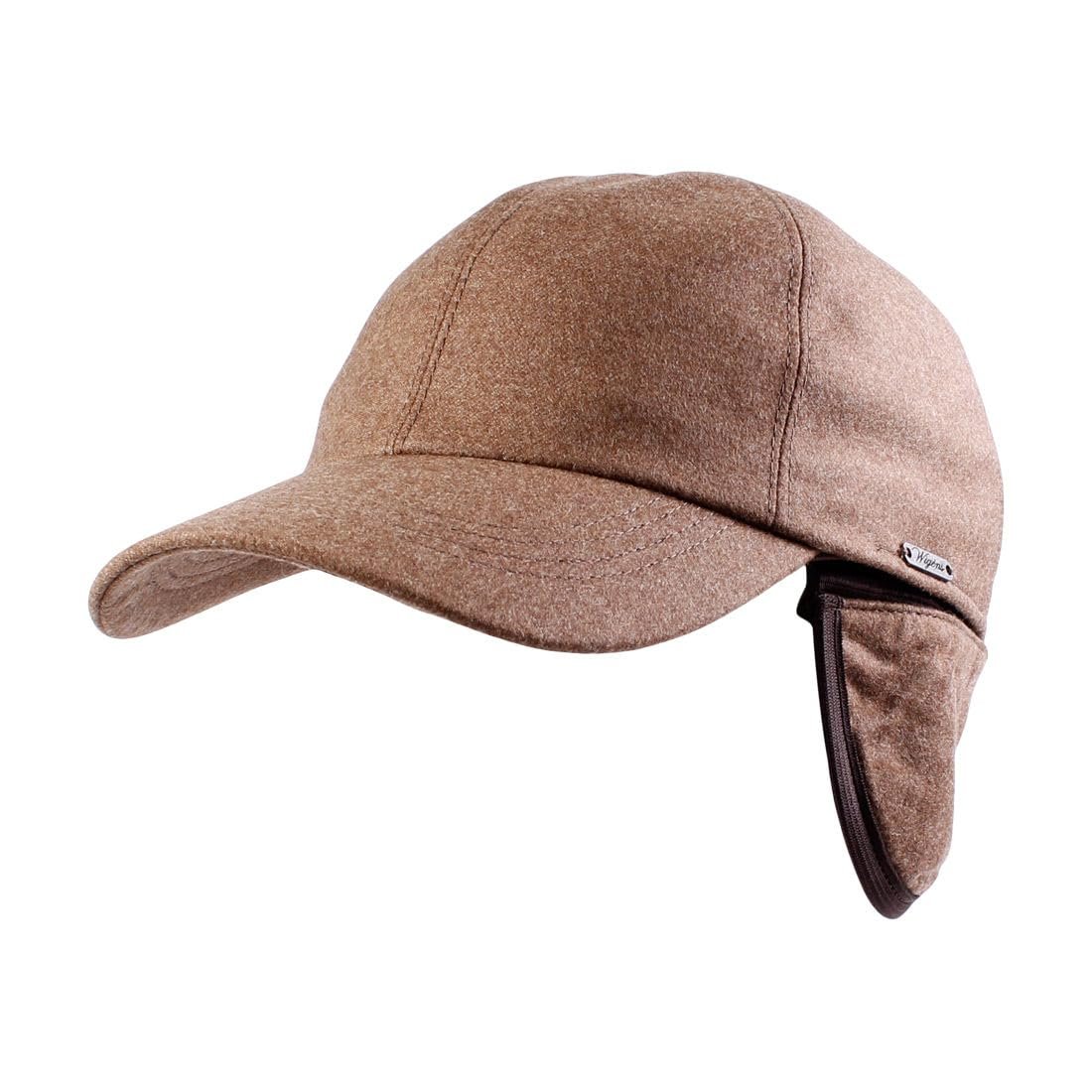 Wignes Wool & Cashmere Loro Piana Flannel Storm Syestem, Rain Repellent Baseball Cap with Earflaps