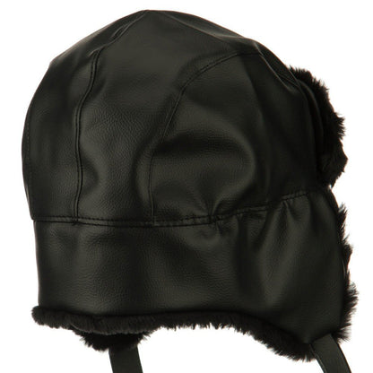 Broner Mens Vinyl Trooper Aviator Cap Hat