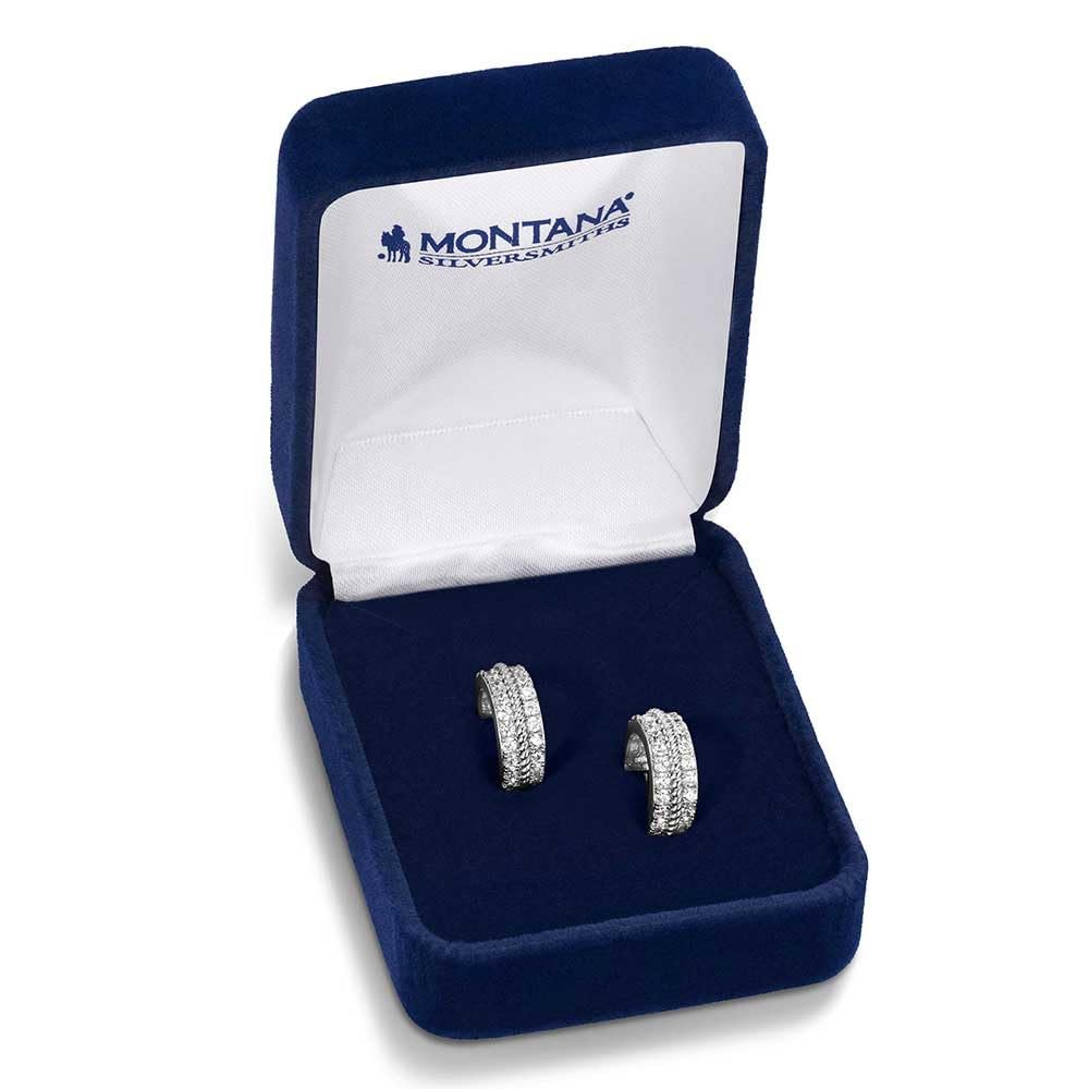 Montana Silversmiths Western Lifestyle Hoop Stud/Post Earrings