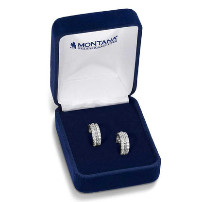 Montana Silversmiths Western Lifestyle Hoop Stud/Post Earrings