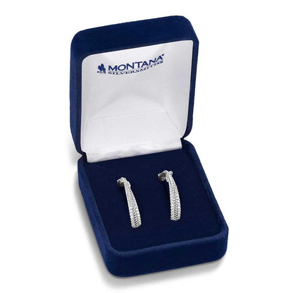 Montana Silversmiths Western Lifestyle Hoop Lever/Latch Earrings