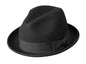 Broner Mens Conversation Piece Pinch Front Felt Fedora