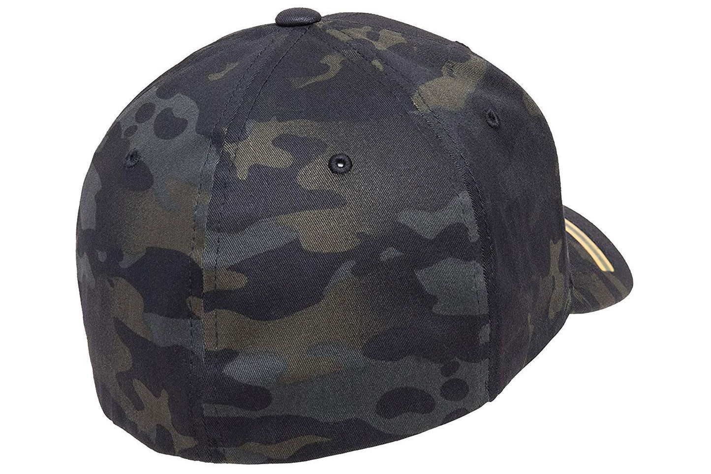 Flexfit Multicam 6 Panel Baseball Cap Officially Licensed Multi-Cam 2 Patterns Black Camo or Green Camo (XXL Fitted (7 5/8" - 8"), Black Multicam)