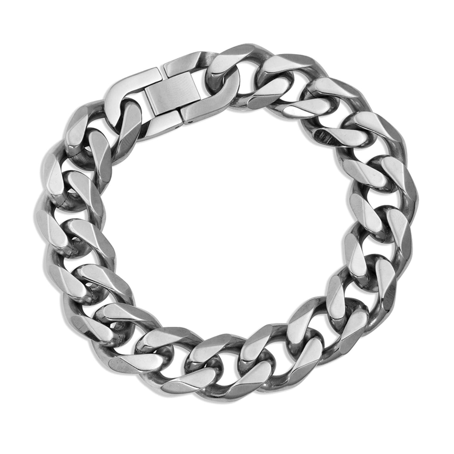 Montana Silversmiths Men's Western Lifestyle Inspired Bracelet (Cuban Link Chain)