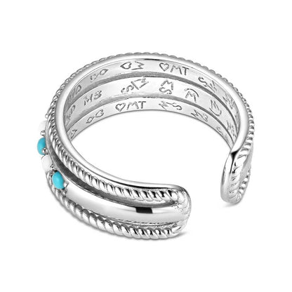 Montana Silversmiths Western Lifestyle Crafted Turquoise Wrap Ring