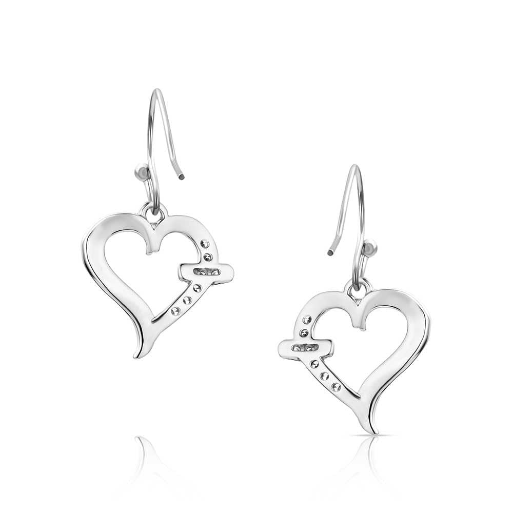 Montana Silversmiths Western Lifestyle Heart Earrings