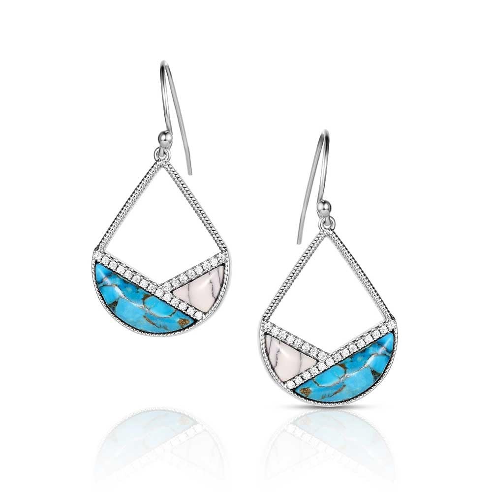 Montana Silversmiths Western Lifestyle Crafted Turquoise Drop/Dangle Earrings