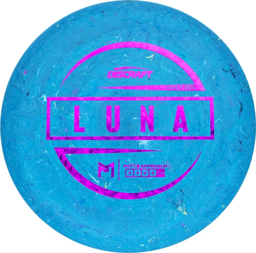 Discraft Paul McBeth Signature Jawbreaker Luna Putter Golf Disc - 167-169g, Right Handed, Blue, Regular Flex