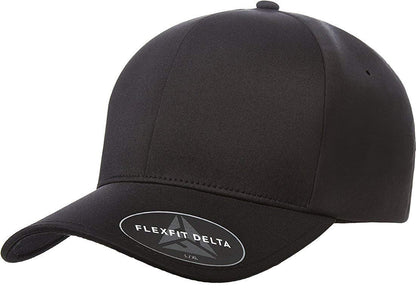 Flexfit Men's Seamless Fitted Delta Cap (Adult XXL (7 5/8" - 8"), Black)