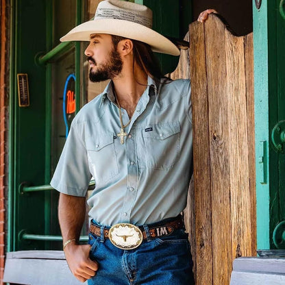 Montana Silversmiths Western Lifestyle Made in the USA Men's Christian Faith Cross Pendant Necklace