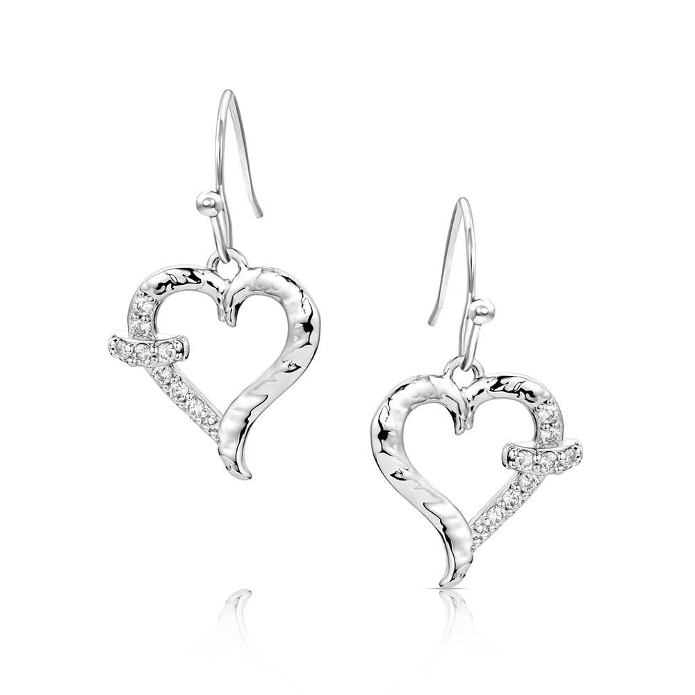 Montana Silversmiths Western Lifestyle Heart Earrings