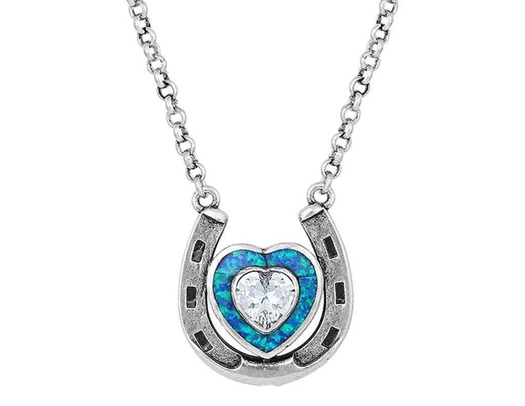 Montana Silversmiths The Love Inside Luck Horseshoe Necklace - NC4923