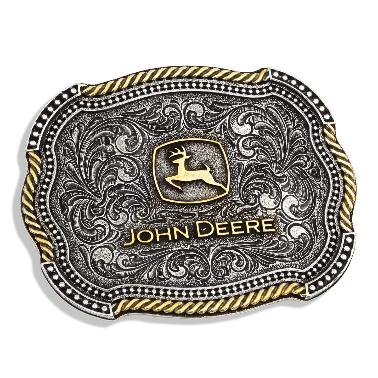 Montana Silversmiths Officially Licensed John Deere Farming Western Belt Buckle
