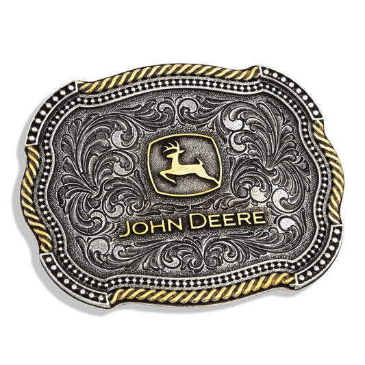 Montana Silversmiths Officially Licensed John Deere Farming Western Belt Buckle