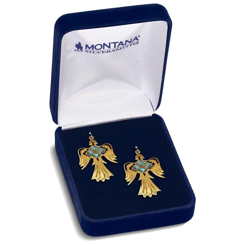 Montana Silversmiths Western Lifestyle Crafted Turquoise Drop/Dangle Earrings